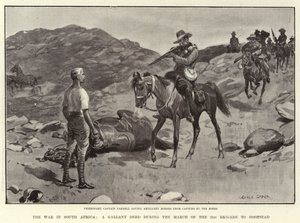 La guerre en Afrique du Sud, un acte de bravoure pendant la marche de la 21e brigade vers Hoopstad